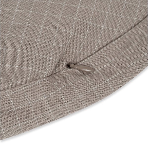 Housse de remplacement pour coussin Poespas checkered Dark sand