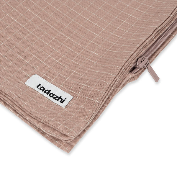 Housse de remplacement pour coussin Tobine checkered Rose