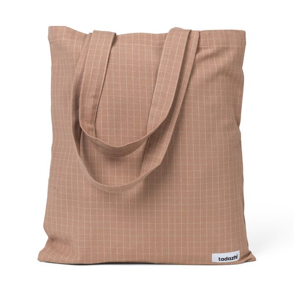 tote bag checkered rose